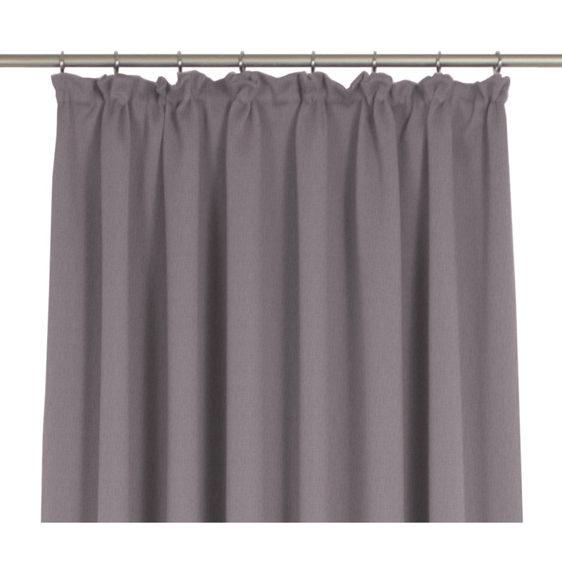 Sunday 82% Polyester And 18% Cotton Semi Sheer Curtain Single Panel, Purple, 142cm Width x 325cm Drop