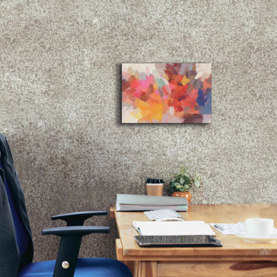 «Epic Graffiti Abstract Abstract Flows 7» par Irena Orlov, art mural sur toile giclée, 26 po x 18 po
