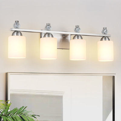 Luminaires de meuble-lavabo en verre Mid-Century E26
