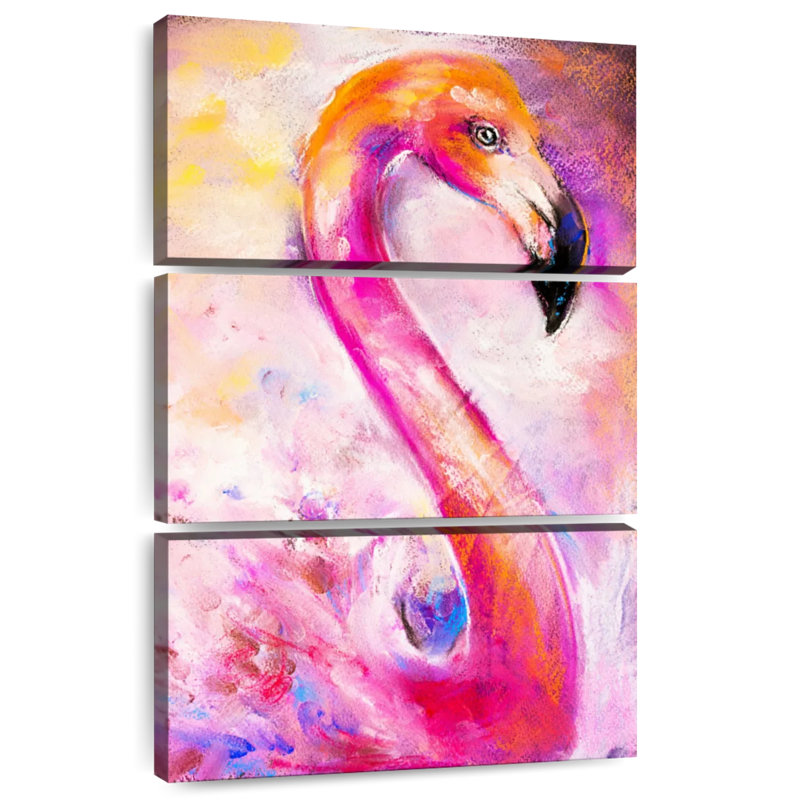 Flamant rose Brampt, H 74 po x l 48 po