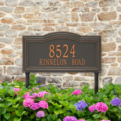 Signature Series 2-Line Lawn Address Sign