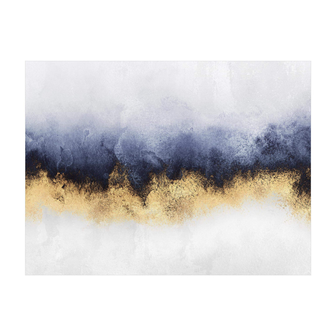 Vinyl-Teppich - Elisabeth Fredriksson - Wolkenhimmel Mit Gold