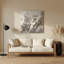 Art mural gris Biomorphic Abstraction 68-1401189957