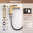 Single Hole Faucet Single-handle Bathroom Faucet with Drain Assembly-90637859