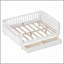 Lit plateforme double en bois pour enfants, lit double en bois à profil bas avec rails pour filles et garçons, blanc-129230626-129230627