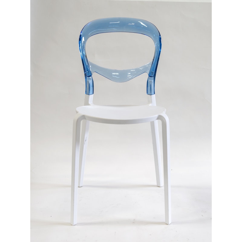 Chaise d'appoint Mendelsohn, Blanc/bleu