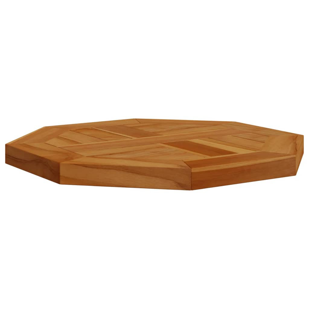 Vidaxl Tischplatte 70X70x2,5 Cm Achteckig Massivholz Teak