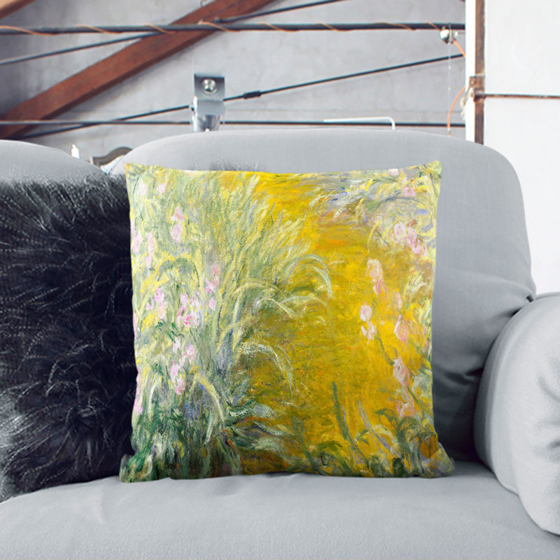 Square Cushion, White, 40cm H x 40cm W x 15cm D