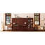 Lit grand format avec tiroir et tablette personnalisables, pliable pour chambre d'amis, cadre mural réglable en noyer-1946191291