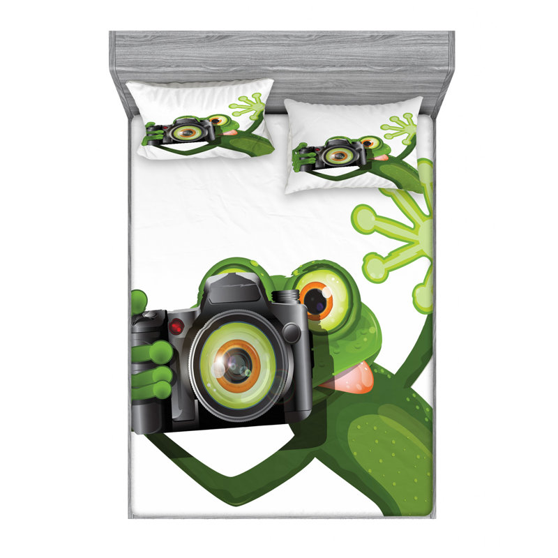 Microfiber Sheet Set, Queen Sheet Set with Fitted Sheet