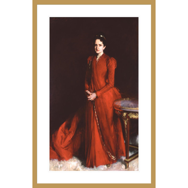 Portrait de madame Elliot Fitch Shepard (Margaret Louisa Vanderbilt) par John Singer Sargent, impression giclée encadrée