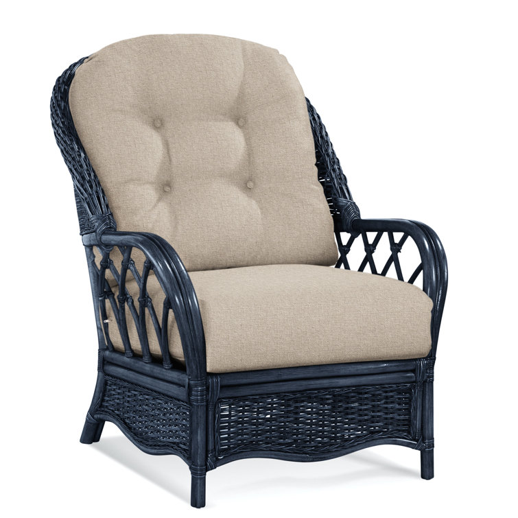 Chaise avec accoudoirs en rotin Everglade