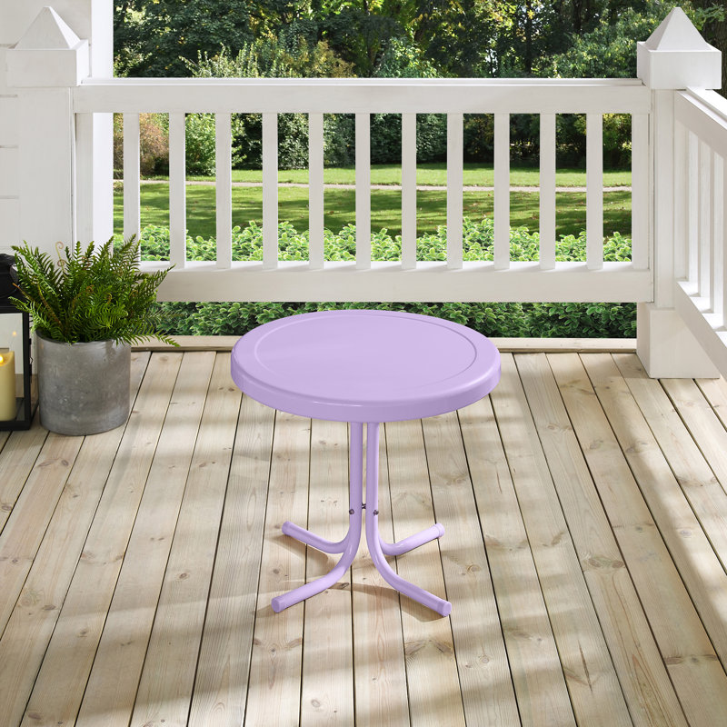 Table d'appoint en acier Burley, Lavender Gloss