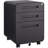 3 Drawer Mobile File Cabinet Under Desk Office,Simple Style Versatile Storage Cabinet For Legal/Letter/A4 Files, 5 Wheel Design Anti-Tilting Cold Rolled Steel Waterproof Moisture-Proof-552604787
