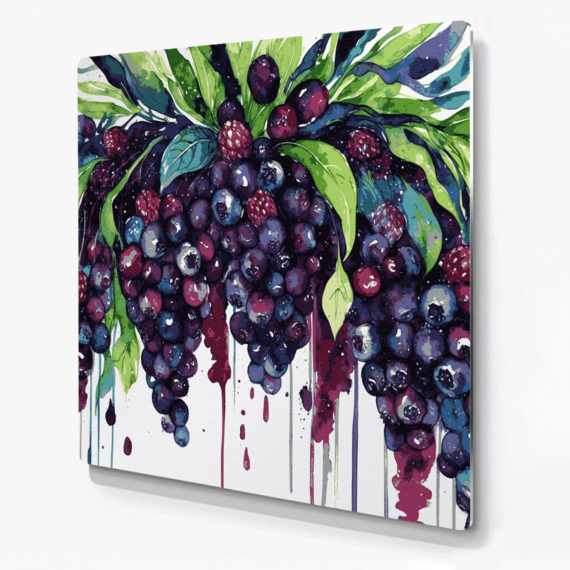 Art mural en métal «Fruit Acai Berry», H 32 po x l 32 po