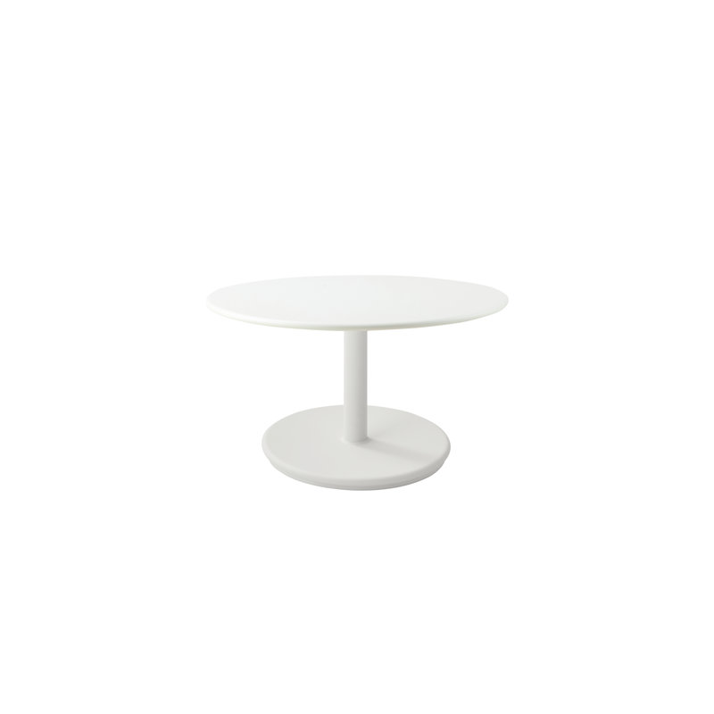 Go Outdoor Round Coffee Table, 15.8", Lava Gray