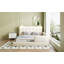 Grand lit plateforme tapissier avec 2 lampes de lecture-2045285696