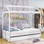 Lit plateforme simple en bois avec lit gigogne Sonette par Viv + Rae ™