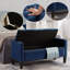 Banc de rangement en velours Mayfair-801231736