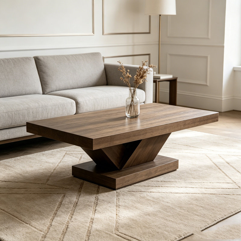 Table basse 47 "Modern, Noyer