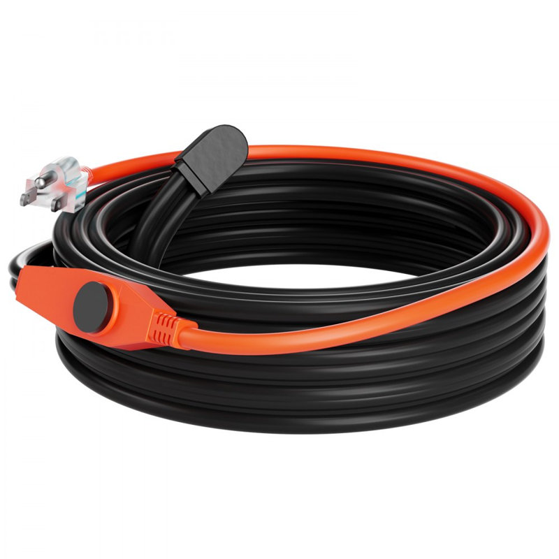 Ruban chauffant 24 pieds 7W / pi pour tuyau avec thermostat intégré, 360"