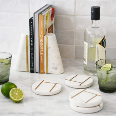 Marble Bookends