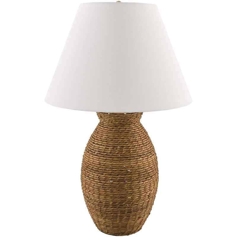 Lampe de table Celal, Brun