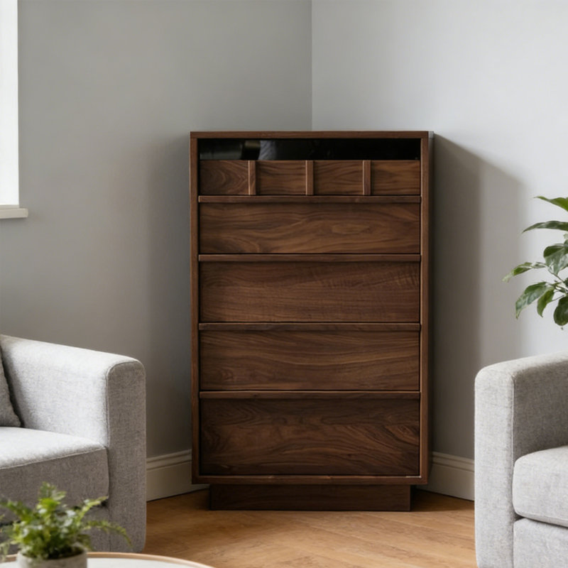 Commode à tiroirs rétro avec rangement