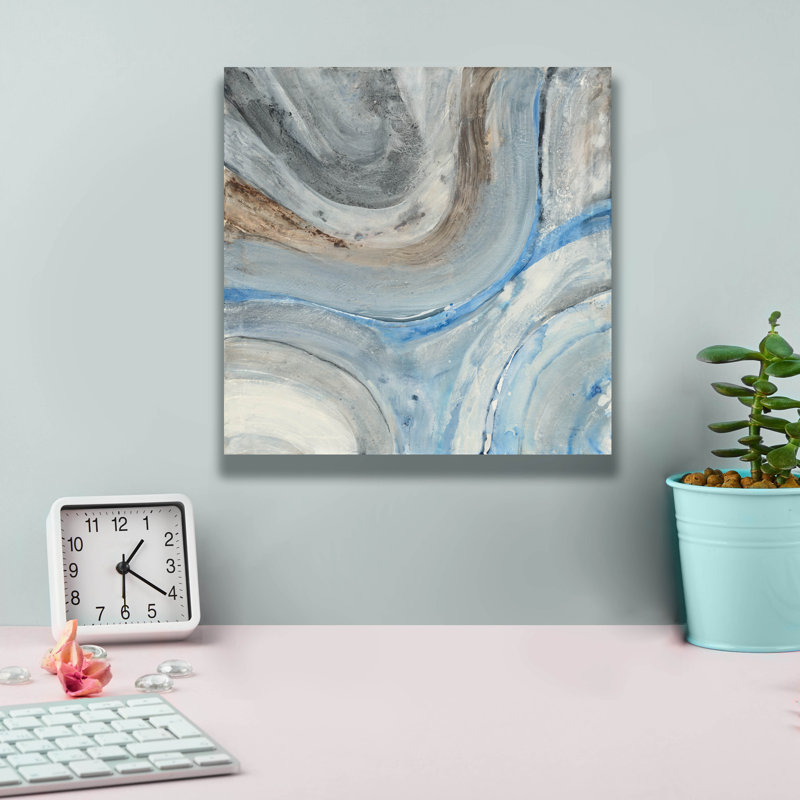 «Estuary» par Albena Hristova, art mural sur toile, H 12 po x l 12 po x P 0,75 po