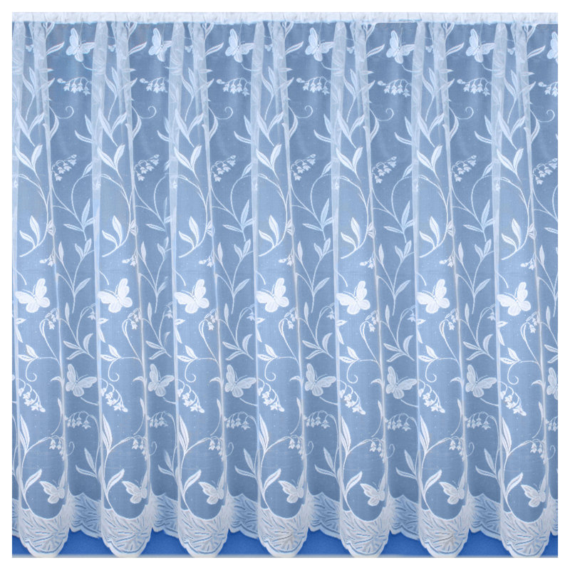 Barnham Semi Sheer Curtain Single Panel, 500 W x 114 D cm