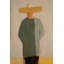  Ensemble de deux peintures sur toile encadrées en bois «Men and Women in Hats» décoratives décoratives pour salon