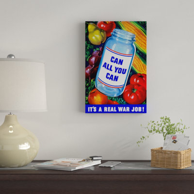 « canning war poster », affiche rétro sur toile