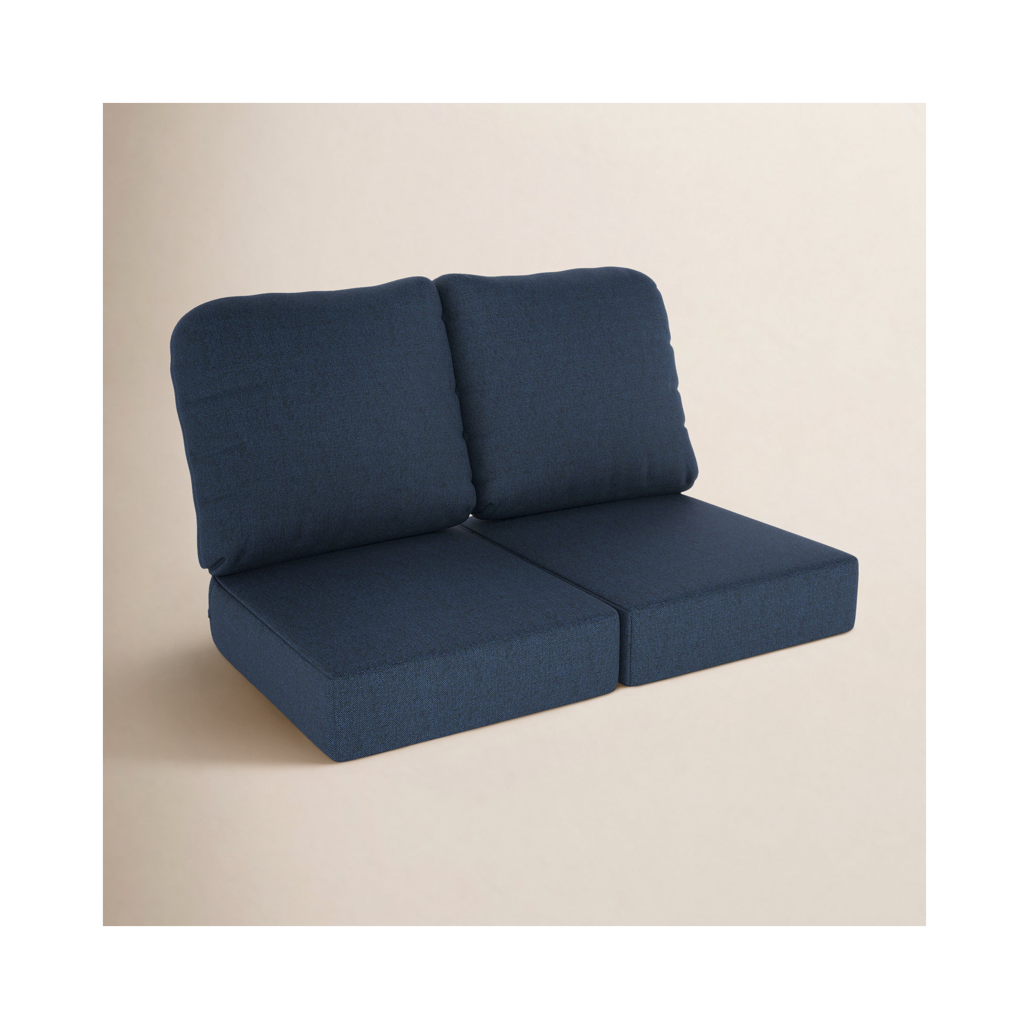 Amala Indoor/Outdoor Sunbrella® Loveseat Cushion, Spectrum Indigo Sunbrella®