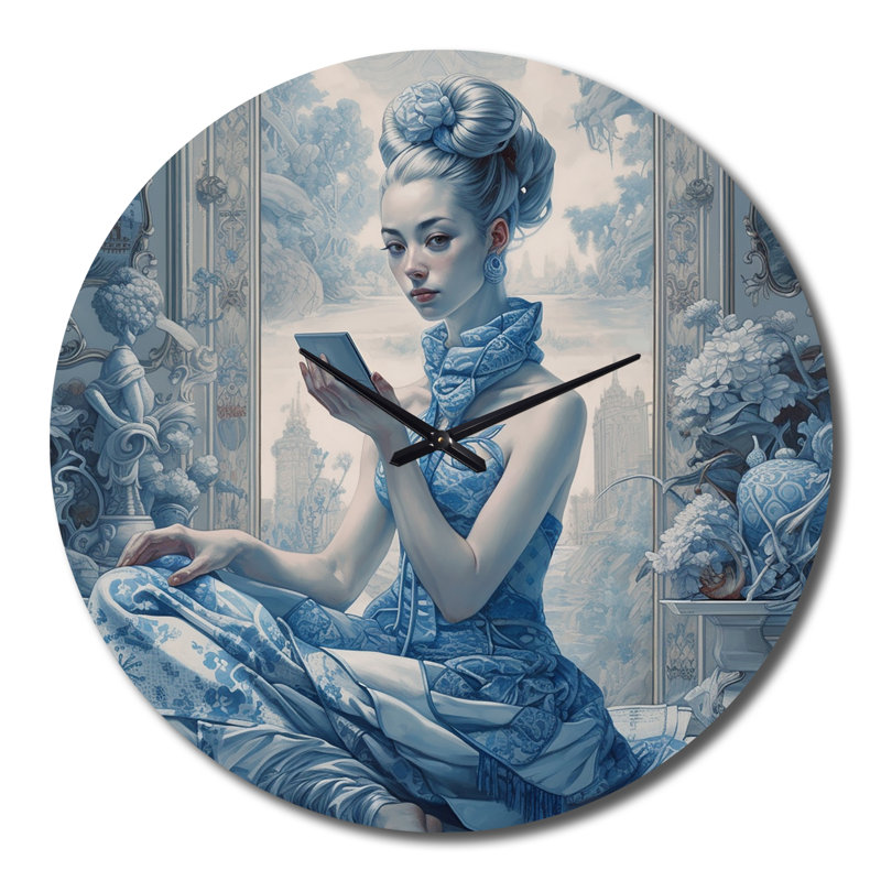 Horloge murale en métal, Grand