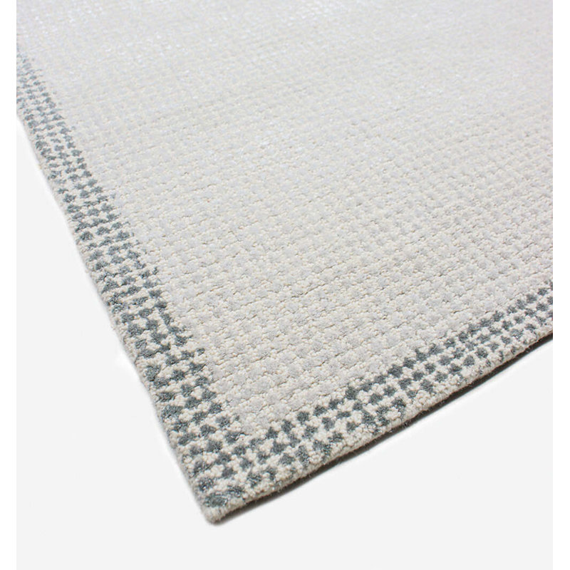 Anzio Area Rug in Silver/Gray, Rectangle 5' x 8'