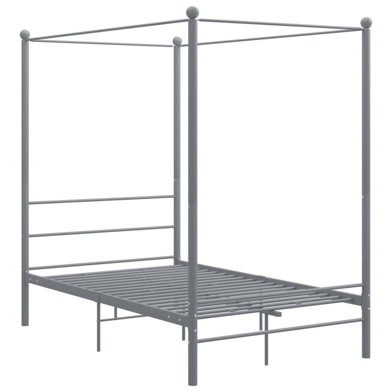Azeezah Bed, 140 x 200 cm, Grey