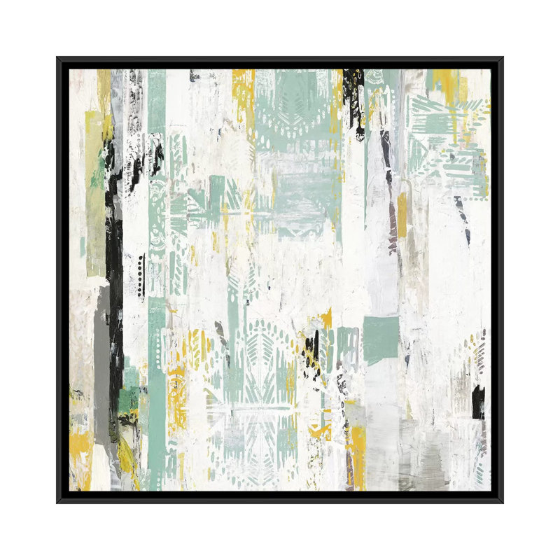 «Spring II», reproduction sur toile, H 18 po x l 18 po x P 1,5 po, Toile encadrée noire, Pas de tapis