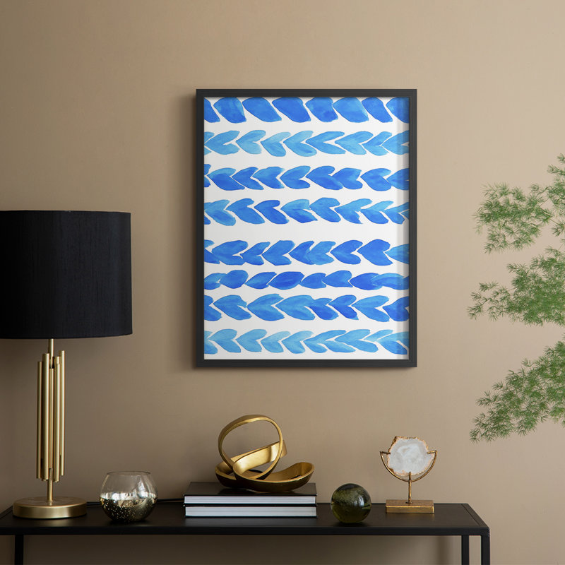 «Abstract Abstract», reproduction encadrée - prêt à accrocher , H 20 po x l 16 po, Noir