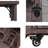 78.3" Outdoor Kitchen Island With Stainless Steel Top - Folding Grill Prep Table & Trash Can Storage - 100% Solid Wood BBQ Cart On Wheels - Black-1514122908