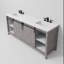 Ensemble de meuble-lavabo double avec robinet l 80 po x P 22 po Marsyas-113387727-113387728