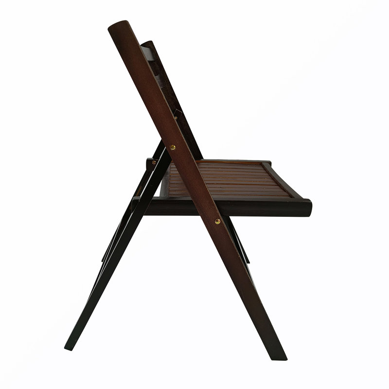 Chaise de patio pliante en peuplier, Cerisier