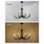 Lustre classique / traditionnel 8 lumières à intensité variable en cristal