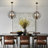 6 - Light Dimmable Geometric Chandelier Black And Gold Modern Farmhouse Chandelier