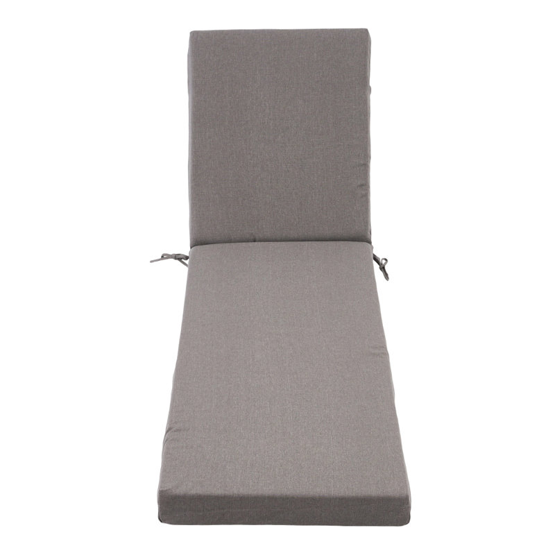 Outdoor Sun Lounge Cushion, Grey