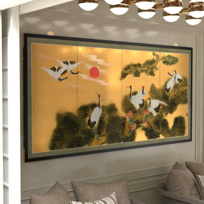 Painting on Folding Screen