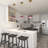 1-Purple red dimmable glass pendant light