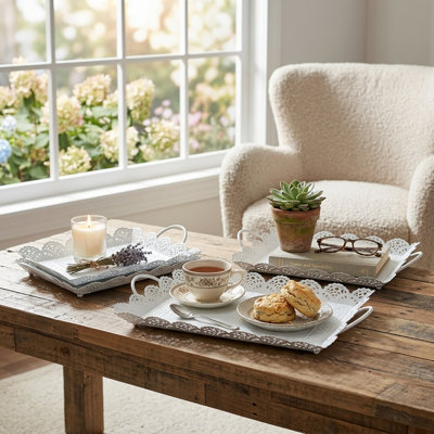 Metivier Metal Tray - Set of 3