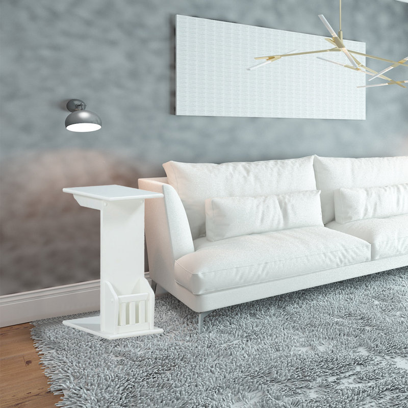 Frierson End Table, White