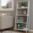 Lavish Home 24"L x 13"W x 55.25"H 4-Tier Wood Ladder Shelves, White