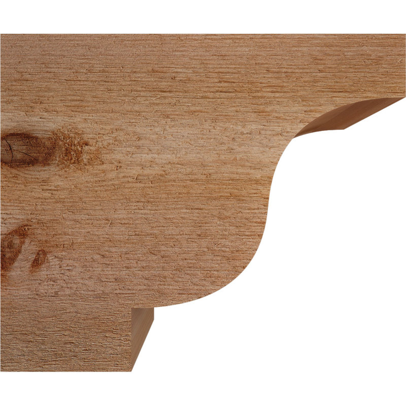 Newport Rough Sawn Rafter Tail, Western Red Cedar, 10" H x 12" W x 4" D